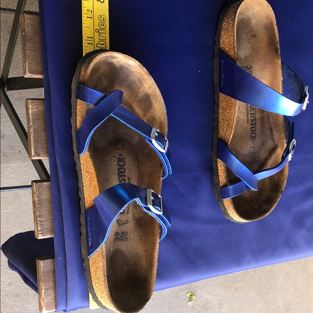 Birkenstock Royal Blue Double Strap Buckle Sandals Made in Germany - Picture 10 of 10